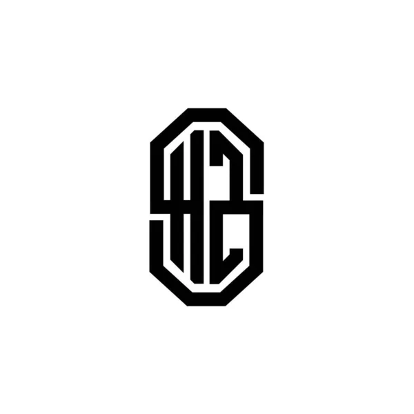 Logo Monogram Dopis Jednoduchým Moderním Retro Designem Luxusní Vinobraní Design — Stockový vektor