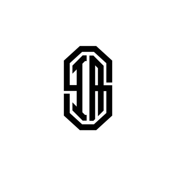 Carta Logo Monogram Con Diseño Retro Vintage Moderno Simple Diseño — Archivo Imágenes Vectoriales