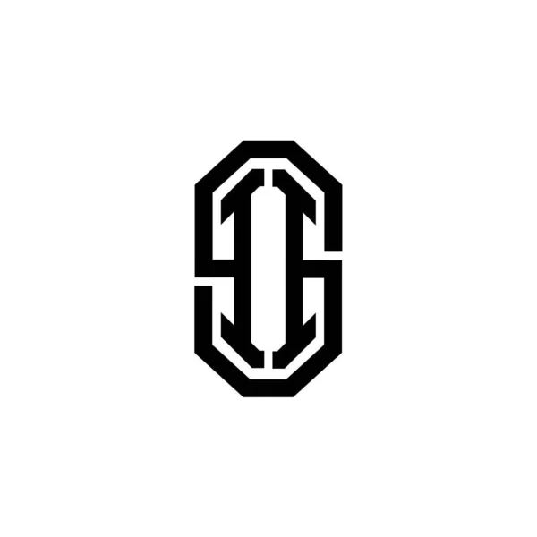 Логотип Монограммы Современным Стилем Ретро Simple Роскошный Винтажный Дизайн Ретро — стоковый вектор