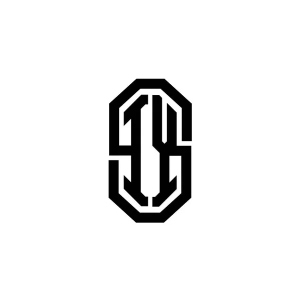 Letra Del Logotipo Monogram Con Diseño Estilo Retro Vintage Moderno — Archivo Imágenes Vectoriales