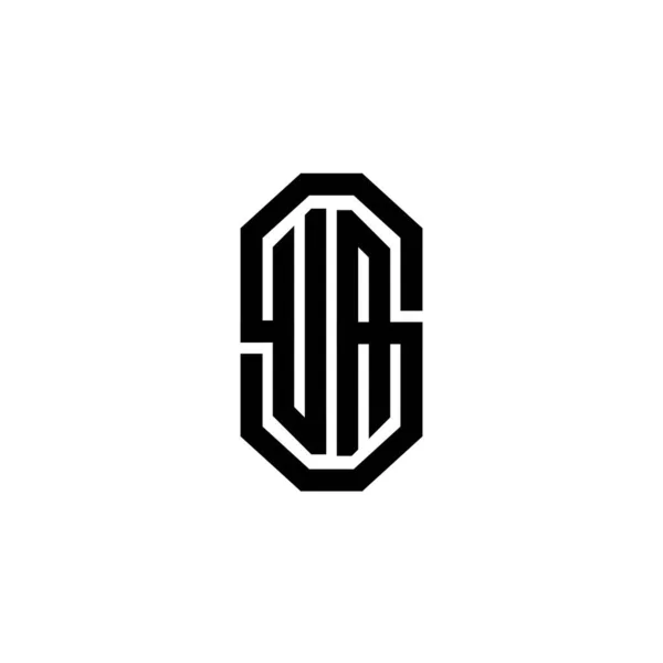Monogramのロゴの手紙シンプルなモダンなヴィンテージレトロスタイルのデザイン 高級ヴィンテージデザイン レトロライン丸みを帯びたデザイン — ストックベクタ
