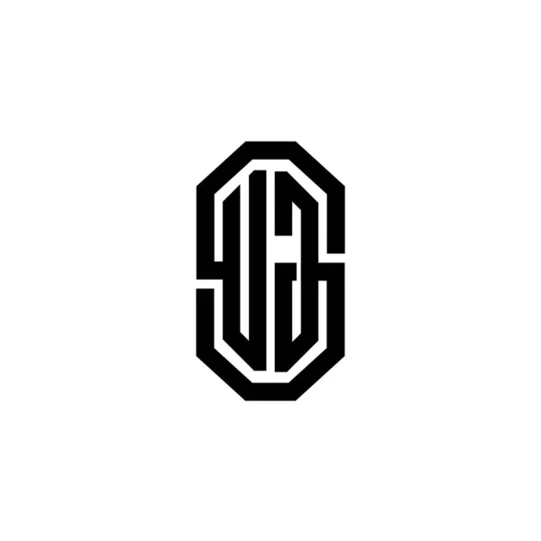 Litera Logo Monogramu Prostym Nowoczesnym Stylu Vintage Retro Luksusowy Vintage — Wektor stockowy