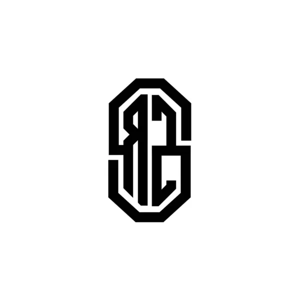 Monogram Logo Dopis Jednoduchým Moderním Retro Stylu Designu Luxusní Vinobraní — Stockový vektor