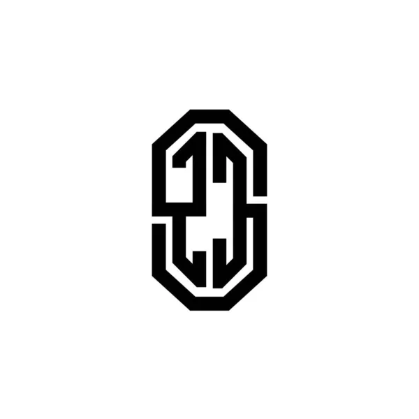 Letra Del Logotipo Del Monograma Con Diseño Retro Vintage Moderno — Vector de stock