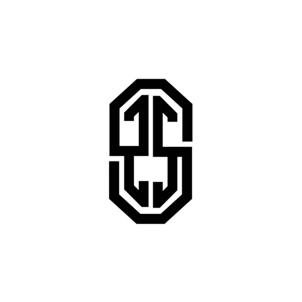 Επιστολή Λογότυπου Monogram Απλό Μοντέρνο Vintage Ρετρό Σχεδιασμό Πολυτελής Vintage — Διανυσματικό Αρχείο