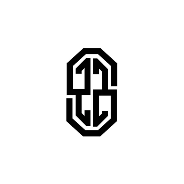 Monogram Logo Buchstabe Mit Einfachen Modernen Vintage Retro Design Luxus — Stockvektor