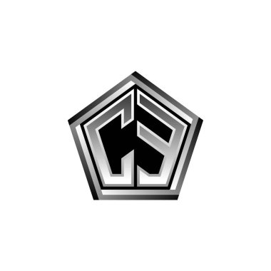 CE Monogram logo harfi modern geometrik gümüş stil tasarımı. Geometrik şekil yuvarlanmış, daire dikdörtgeni ve üçgen şekil logosu dizaynı