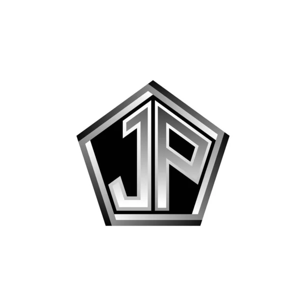 Letra Del Logotipo Del Monograma Con Diseño Moderno Estilo Geométrico — Archivo Imágenes Vectoriales