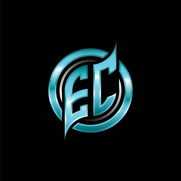 Initial Monogram Logo Esports Gaming Met Moderne Geometrische Stijl Ontwerp — Stockvector