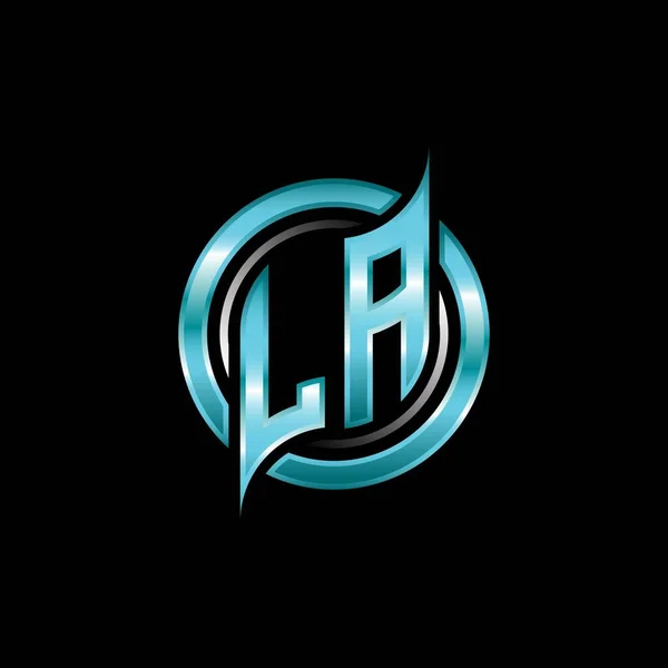 Initial Monogram Logo Esports Gaming Modern Geometric Style Design Forma — Archivo Imágenes Vectoriales