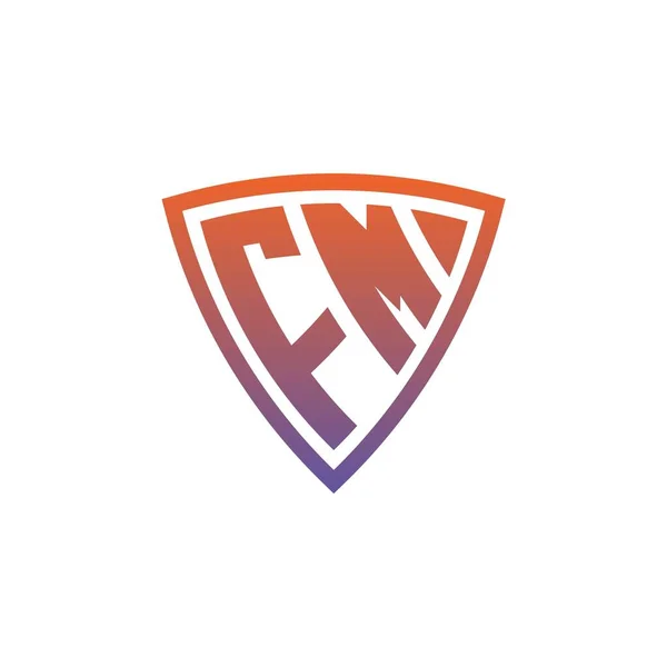 Litera Logo Monogram Nowoczesnym Ekranem Geometrycznym Stylu Projektowania Geometryczny Gradient Ilustracje Stockowe bez tantiem