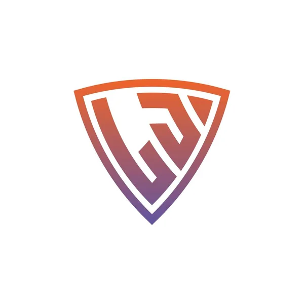 Logo Monogram Litera Nowoczesnym Ekranem Geometrycznym Stylu Projektowania Geometryczny Gradient Wektor Stockowy