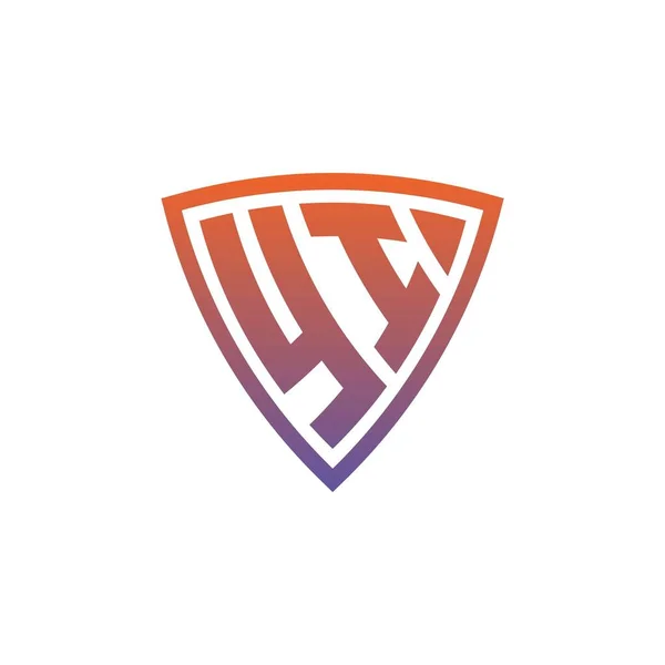 Modern Kalkan Geometrik Tasarımı Olan Monogram Logo Harfi Geometrik Kalkan Telifsiz Stok Vektörler