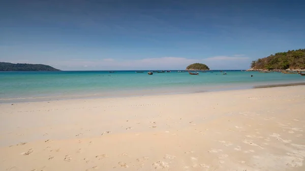 Areia Marinha Vazia Fundo Verão Praia Com Espaço Cópia Praia — Fotografia de Stock
