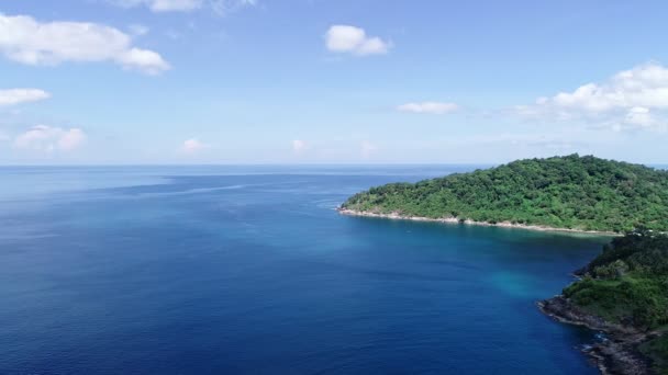 Bella Onda Del Mare Nella Stagione Estiva Filmato Drone Vista — Video Stock