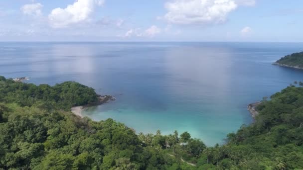 Bela Onda Mar Temporada Verão Filmagem Visão Aérea Drone Fundo — Vídeo de Stock