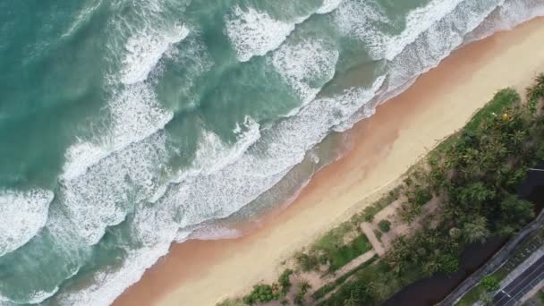Incredibile Bella Spiaggia Veduta Aerea Della Spiaggia Tropicale Mare Nella — Video Stock
