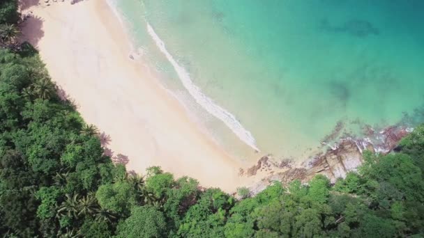 Incredibile Bella Spiaggia Veduta Aerea Della Spiaggia Tropicale Mare Nella — Video Stock