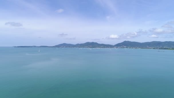 Sabahları Güzel Deniz Dalgaları Hava Görüntülerinden Inanılmaz Okyanus Yüzeyi Arkaplanı — Stok video