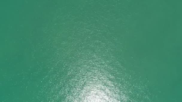Sabahları Güzel Deniz Dalgaları Hava Görüntülerinden Inanılmaz Okyanus Yüzeyi Arkaplanı — Stok video