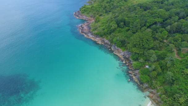Mooie Zee Golf Zomer Seizoen Beelden Van Drone Luchtfoto Uitzicht — Stockvideo