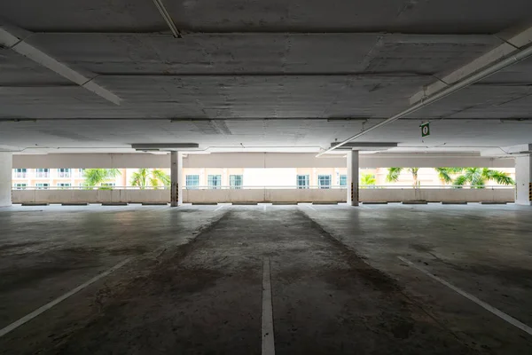 Parking Garage Department Store Interior Empty Parking Lot Garage Interior — Stock Photo, Image