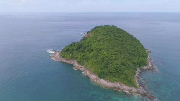 Increíble Paisaje Marino Con Una Pequeña Isla Phuket Island Mar — Vídeo de stock