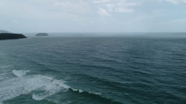 Karanlık Deniz Gün Batımı Akşamları Gün Doğumu Gökyüzü Güzel Deniz — Stok video