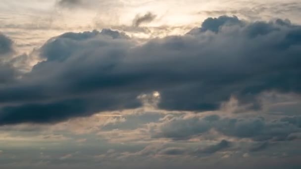 Time Lapse Nubes Colores Tiempo Puesta Del Sol Hermosa Luz — Vídeos de Stock