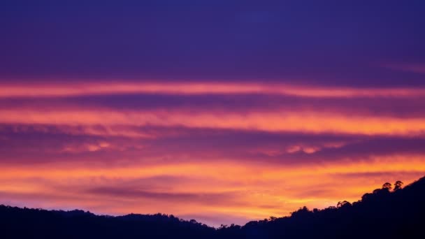 Time Lapse Kolorowe Chmury Czasie Zachodu Słońca Piękne Światło Natury — Wideo stockowe