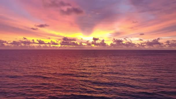 Тропічне Море Заході Сонця Або Схід Сонця Над Морем Відео — стокове відео