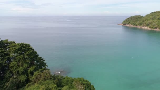 Hermosas Rocas Orilla Del Mar Océano Phuket Olas Del Mar — Vídeo de stock