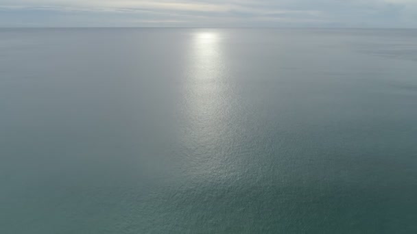 Tropisches Meer Schön Ozean Wasser Meeresoberfläche Sommer Tag Luftbild Drohne — Stockvideo