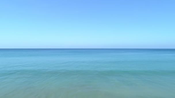 Tropical Sea Beautiful Ocean Water Sea Surface Summer Day Aerial — Stock Video