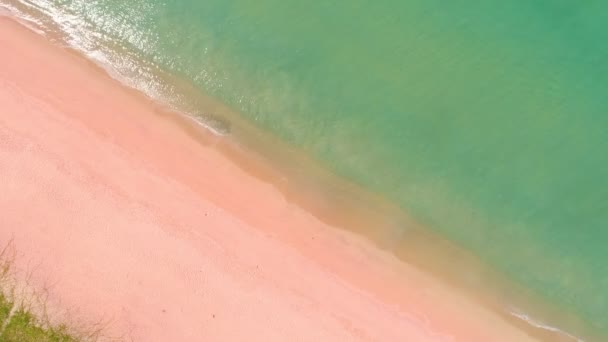 Tropical Sea Beautiful Ocean Water Sea Surface Summer Day Aerial — Stockvideo