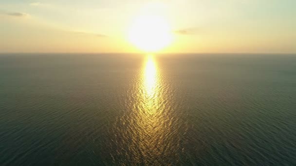 Piękne Morze Zachodzie Słońca Lub Wschodzie Słońca Niebo Lato Sezon — Wideo stockowe