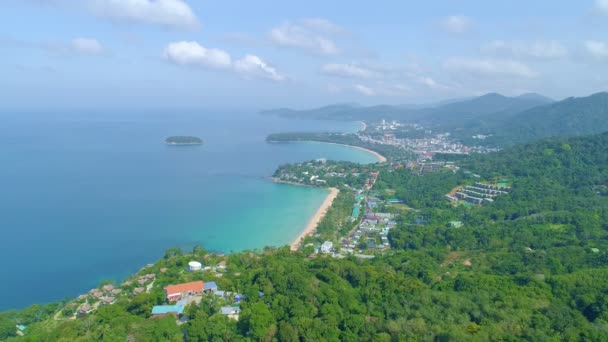 Vue Aérienne Drone Shot Beautiful Landscape Bays View Point Kata — Video