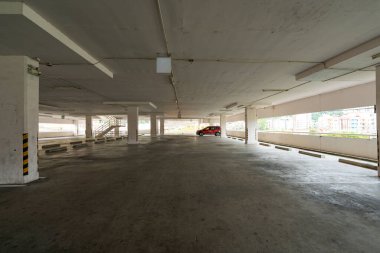 Garaj mağazası içi boş otopark ya da garaj iç mimari ofis