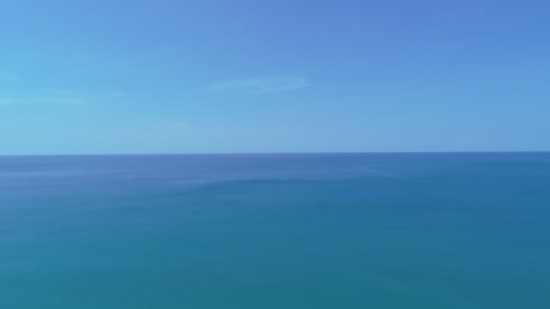 青い海の空の景色水面の質感の背景 — ストック動画