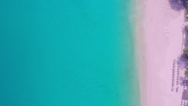 Aerial View Phuket Sea Sand Beach Summer Season Amazing Sea — Stock Video