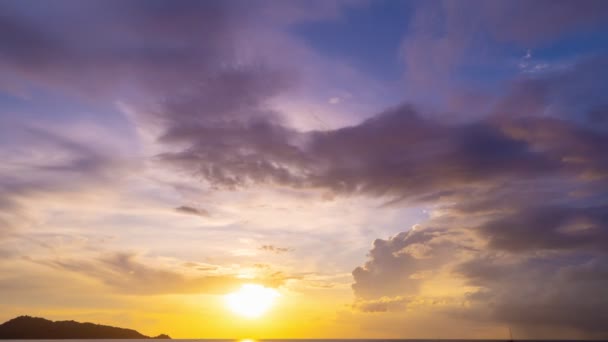 Hermosa Time Lapse Majestic Sunrise Sunset Sky Landscape Amazing Light — Vídeos de Stock