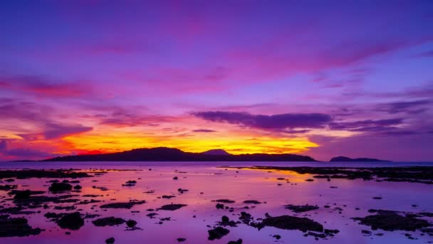 Красочный Природный Закат Восход Облаков — стоковое видео