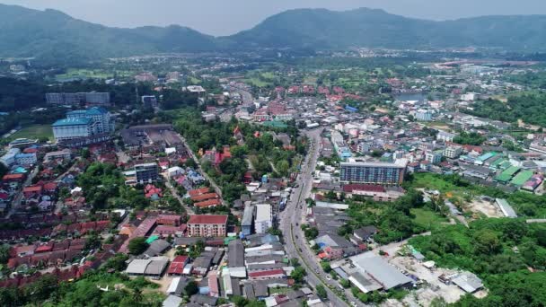 Aerial View Kathu District Phuket Thailand Drone Camera High Angle — Stock Video