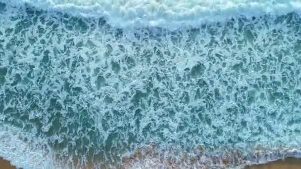 Yaz Mevsiminde Phuket Denizi Nin Kumsalın Havadan Görünüşü Okyanus Dalgası — Stok video
