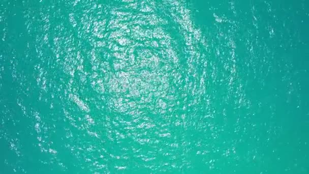 Sea Surface Beautiful Waves Foaming Splashing Ocean Beautiful Waves Open — Stock Video