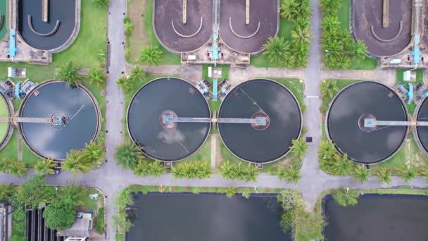 Vista Aérea Vista Alto Ângulo Drone Cima Para Baixo Estação — Vídeo de Stock