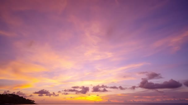 Zeitraffer Natur Bunte Pastellwolken Schöner Leichter Sonnenaufgang Oder Sonnenuntergang Himmel — Stockvideo
