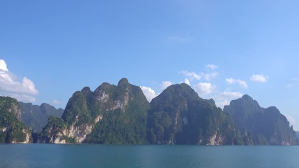 Tropischer Berggipfel Thailand Schöne Inseln Archipel Thailand Malerische Berge See — Stockvideo