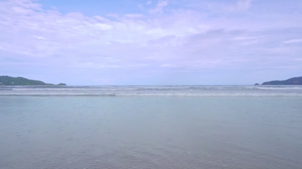 Amazing Summer Sea Background Ocean Waves Break Sand Beach Waves — Video