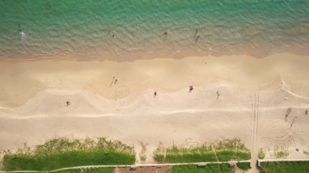 Imágenes Alta Calidad Colorida Playa Del Mar Hermosas Olas Espuma — Vídeos de Stock
